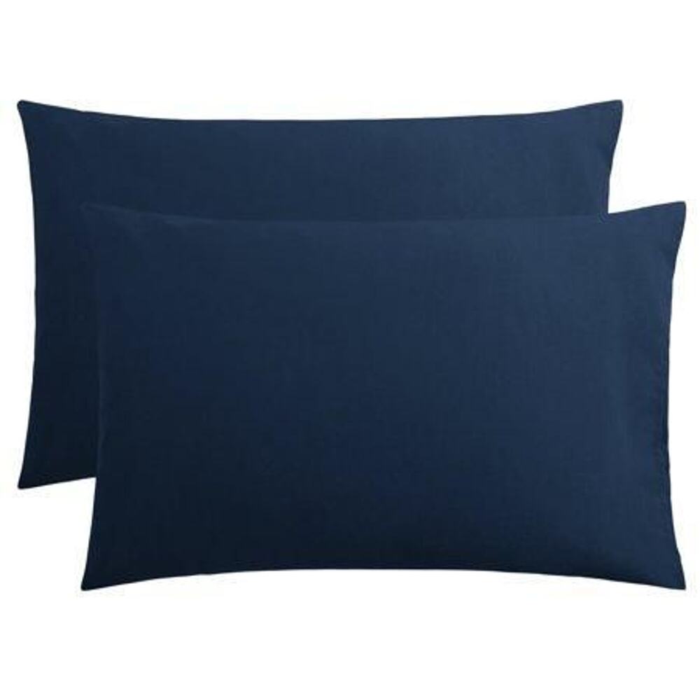 Pillowcases Set of 2  King  20  X 36   Navy Blue